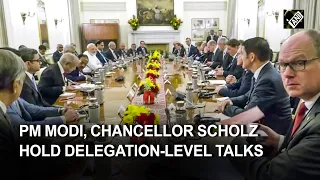 Delhi: PM Modi, German Chancellor Olaf Scholz hold delegation-level talks