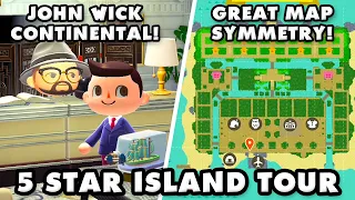Wow! IRL Industrial Designer Made This 5 Star Island! Animal Crossing New Horizons Island Tour!