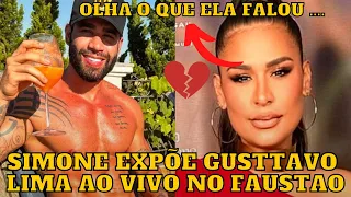 Gusttavo Lima é EXPOSTO por Simone no Faustão com história EMOCIONANTE