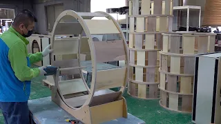 Кошачья площадка! Процесс производства колес Cat. Завод Cat Tower в Корее