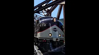 F-unit Locomotive Makes a Slow Approach