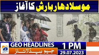 Geo News Headlines 1 PM | Heavy Rainfall  | 29 July 2023