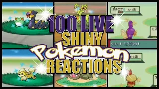 100 LIVE SHINY REACTION COMPILATION!! Shiny Pokemon Montage!!