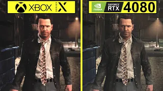 Max Payne 3 Classic Xbox Series X vs PC RTX 4080 4K 60 FPS Graphics Comparison