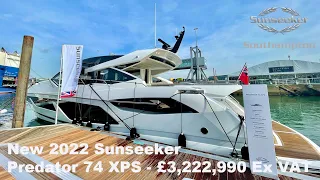 2022 Sunseeker Predator 74 XPS Motor Yacht - Sold