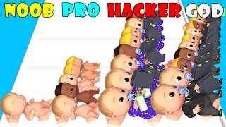 NOOB vs PRO vs HACKER vs GOD - Baby dress run