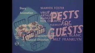 Pests for Guests Opening (Video Show Print)