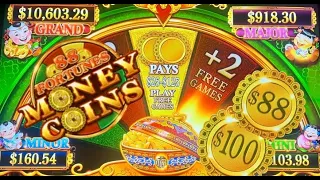 BIG “Money Coins” Bring 171X WIN on 88 Fortunes