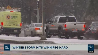 Winter hits Winnipeg as snowstorm strikes