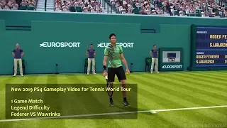 PS4 Tennis World Tour New Gameplay Video (Jan 2019)