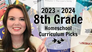 HOMESCHOOL // 8th Grade Curriculum Picks // 2023 - 2024