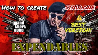CREATE STALLONE FROM THE EXPENDABLES in GTA 5 ONLINE! (Best version)