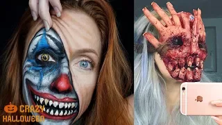 Top 10 Easy Halloween Makeup Tutorial Scary Compilation 2018