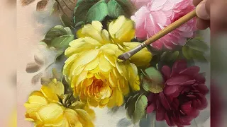 PAINTING CLASSIC ROSES STEP BY STEP