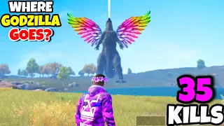 Where Does Godzilla Goes At The END in PUBG Mobile? • (35 KILLS) • PUBGM