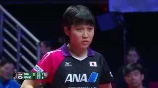 2016 Women's World Cup (SF1) FENG Tianwei - HIRANO Miu [Full Match/English|HD]