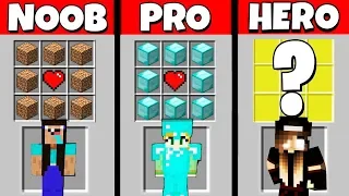 Minecraft Battle: NOOB vs PRO vs HEROBRINE: GIRL CRAFTING CHALLENGE / Animation