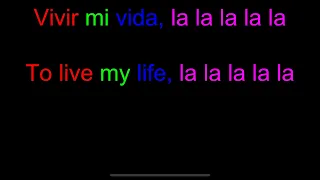 Marc Anthony “Vivir mi vida” (lyrics in Spanish / English)