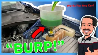 How to Bleed or "BURP" Air Out Of Your Engine Cooling System (2 WAYS) #coolingsystem #overheating