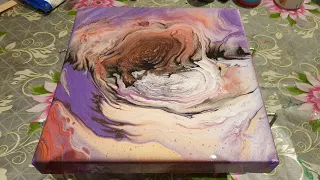 Acrylic Kiss pouring.  Акриловая Заливка Поцелуй 💋 из остатков краски.#0273