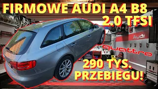 AUDI A4 B8 2.0 TFSI Quattro Stronic 290tys km przebiegu - Serwis po zakupie + koła na lato