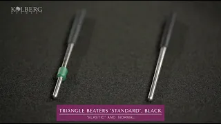 Triangle beaters "ELASTIC vs STANDARD" (black grip)