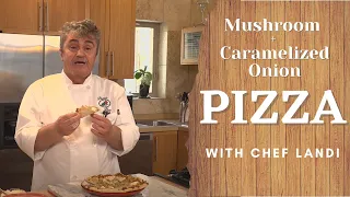 Homemade Mushroom Caramelized Onion Pizza