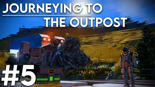 Space Engineers: Solo survival #5 - Journeying to the outpost!