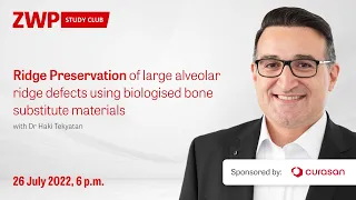 Ridge preservation of large alveolar ridge defects using biologized bone substitute materials