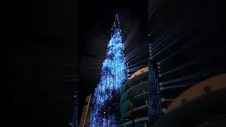 Грандиозное лазерное шоу на башне Бурдж- Халифа