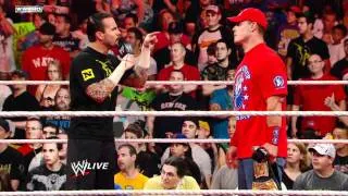John Cena interrupts CM Punk's contract negotiations with Mr. McMahon