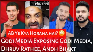 Godi Media Exposing Godi Media | Elvish Yadav | Dhruv Rathee | Andh Bhakt | Mr Reaction Wala