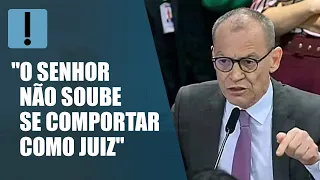 Fabiano Contarato bate boca com Sergio Moro no Senado