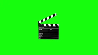 [4K] Green Screen - Movie Clapperboard