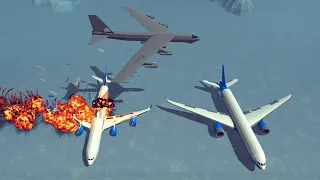 Satisfying Destruction Madness! #27 Feat. Carpet Bombing Passenger Airplanes | Besiege