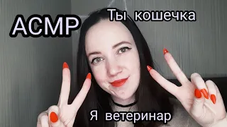 АСМР/ Ветеринар приведёт в порядок кошечку😼/ ASMR/ Role play🤪