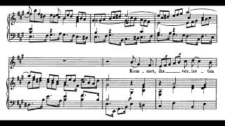 Kommt, Ihr Angefochtnen Sunde (BWV 30 - J.S. Bach) Score Animation