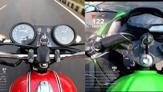 Yamaha RD350 vs Kawasaki Ninja 300