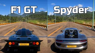 Forza Horizon 5: McLaren F1 GT vs Porsche 918 Spyder - Drag Race