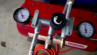 Connect a second air tank to a compressor