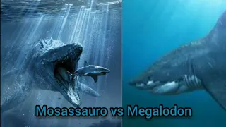 MOSASSAURO VS MEGALODON - Batalha Jurássica - ep 2 - 2°temporada