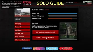 How To Sell Max Bunker Supply Solo In Public Lobby | Gta Online Bunker Business Guide (2020)