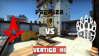 ФИНАЛ НИЖНЕЙ СЕТКИ. ГРУППА A. ASTRALIS vs BIG. MAP-1 VERTIGO. BLAST PREMIER SPRING GROUPS 2021