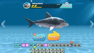 MEGALODON SHARK|unlock MEGALODON SHARK| hungry shark evolution game play|hungryshark evolution game|