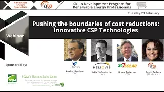 Webinar: Pushing the boundaries of cost reductions: innovative CSP Technologies