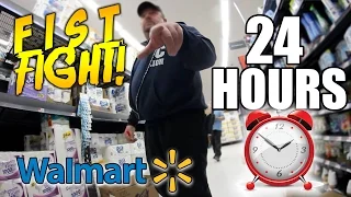 24 HOUR CHALLENGE IN WALMART (GONE WRONG!)