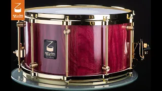 Seven Six Drum Company's 7.5x14 Purpleheart "El Gran Rey" Custom Snare Drum