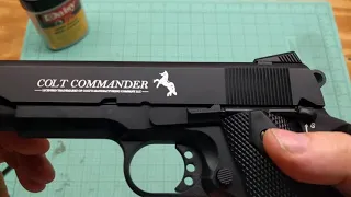 Colt Commander 1911 bb gun co2 blowback FULL REVIEW