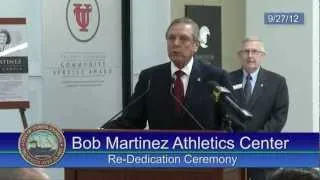 Bob Martinez Athletics Center Re-Dedication - September 27, 2012.mp4