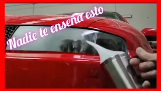 😲 RESTAURAR los FAROS de tu COCHE (auto) con polímero líquido 😲  (PULIR con lija + TETERA )